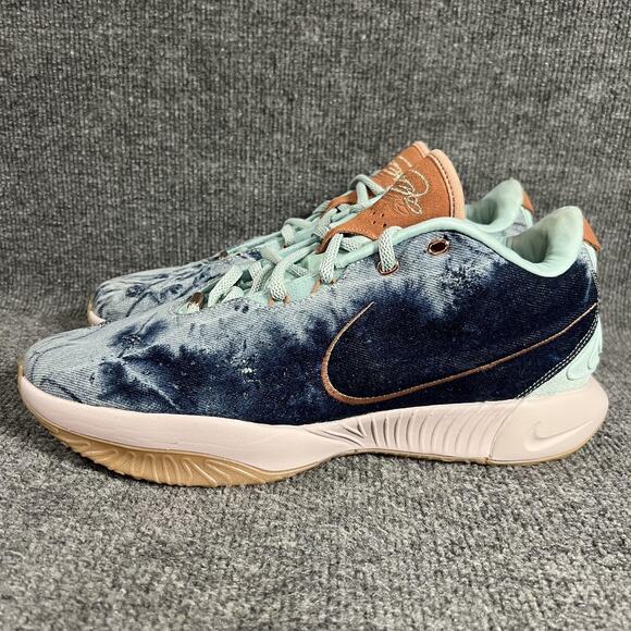 Nike Lebron 21 Shoes Mens Size 12 Aragonite Blue Tie Dye Basketball HF5467-300 - Picture 3 of 9